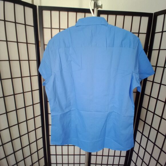 COOFANDY Men's Cotton Dress Shirt Short Sleeve Button Down Size Large - Picture 6 of 7